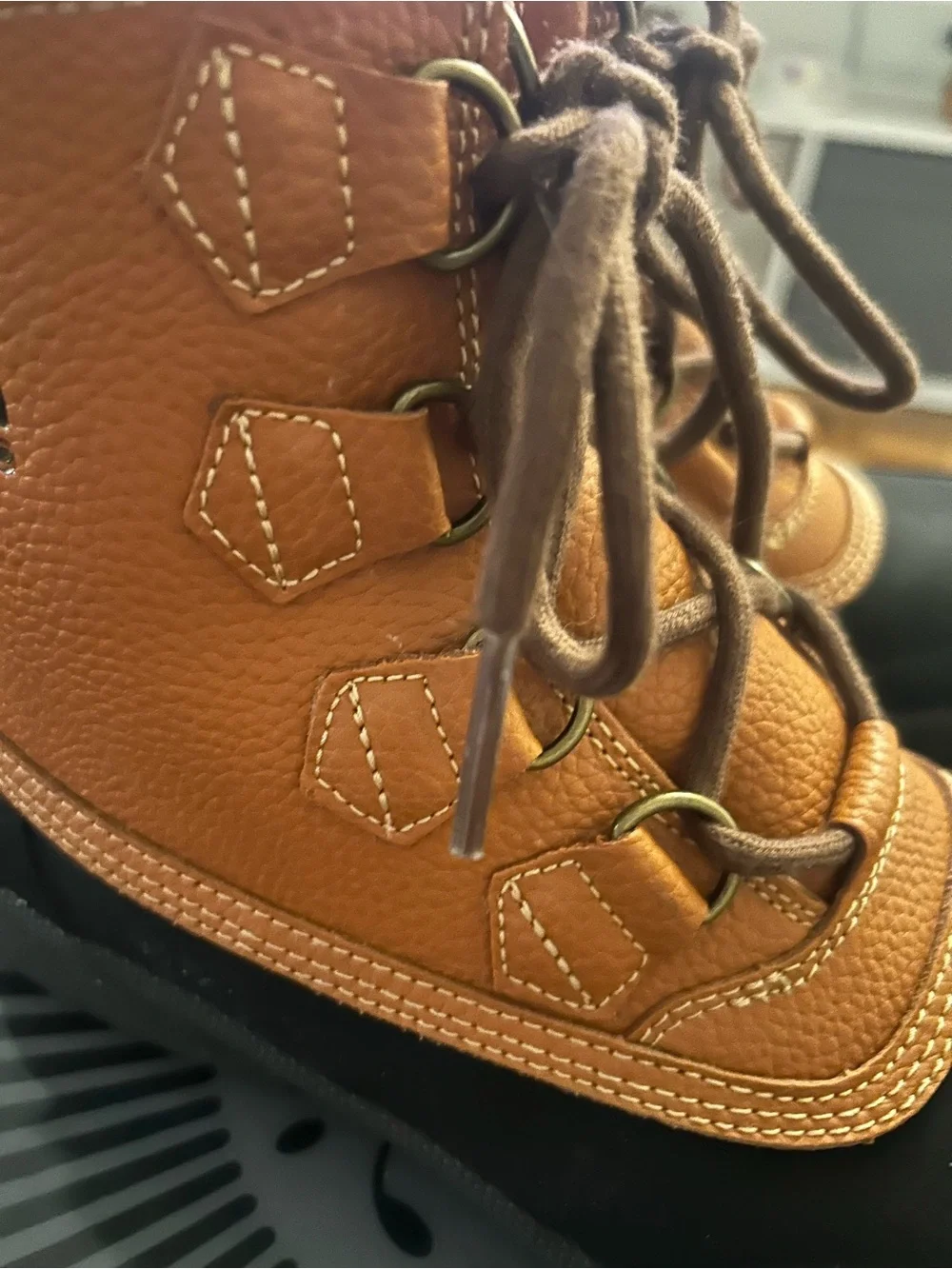 Skechers Brown and Gray Fleece-Lined Boots